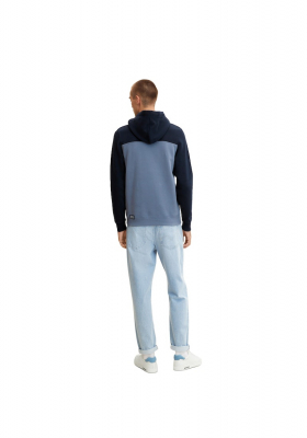 TOM TAILOR 2925 Kék Kapucnis Pulóver