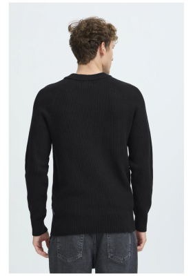 CASUAL FRIDAY Kristan 4998, Fekete Kötött Pulóver