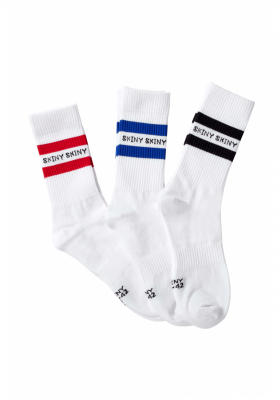 SKINY Iconic 3-Pack 5905, Fehér Magasszárú Zokni