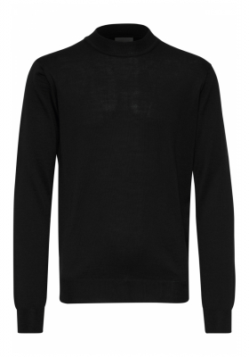 CASUAL FRIDAY Karl Merino 4888, Fekete Kötött Pulóver