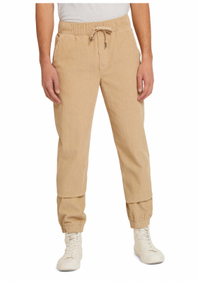 TOM TAILOR DENIM Relaxed Cord 9041, Bézs Jogger Kordnadrág