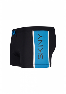 SKINY Every Summer 612, Fekete-Kék Boxer Úszónadrág