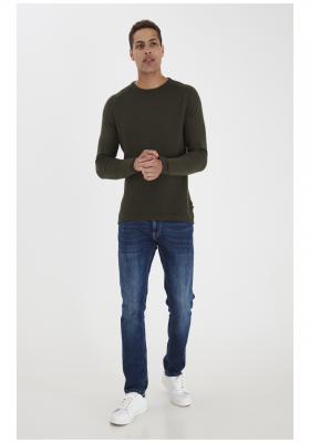 BLEND Norun 1160, Zöld Kötött Pulóver