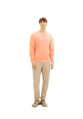 TOM TAILOR DENIM 1243, Korallszínű Hosszú Ujjú Pulóver