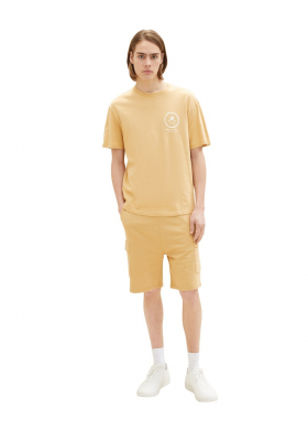 TOM TAILOR DENIM 5679, Sárga Cargo Rövidnadrág