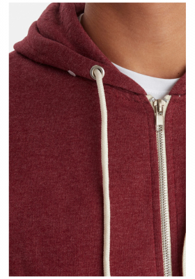 BLEND Noah 1628, Zippes-Kapucnis Pulóver, Piros