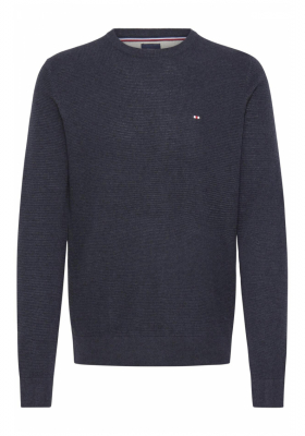 FQ1924 Granby 0883, Kék Kötött Pulóver