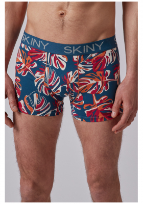 SKINY Cotton Multipack 6487, Kék Boxernadrág, Dupla Csomag