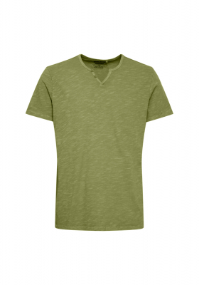 BLEND 7013, Zöld Rövid Ujjú Póló Gombos NOOS