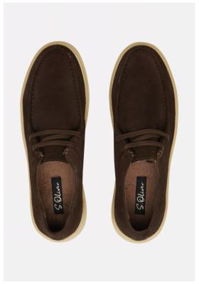 S-Oliver 3639, Barna Bőr Sneaker