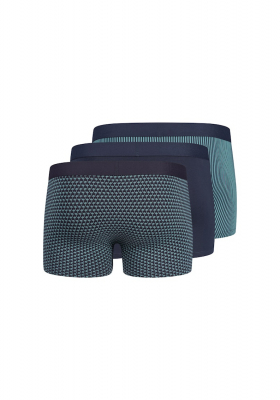 SKINY Cotton Multipack 6919, Kék Pálmafák Boxer, Tripla Csomag