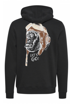 BLEND 6443, Fekete Kapucnis Pulóver 