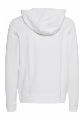 BLEND Reliable 4158, Zippes-Kapucnis Pulóver, Fehér