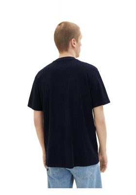 TOM TAILOR DENIM 6458, Sötétkék Rövid Ujjú Póló