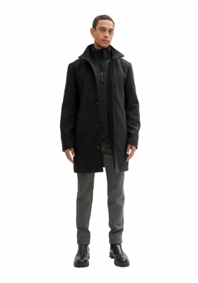 TOM TAILOR 3708, Antracit Szövetkabát 