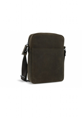 BUGATTI Luca 3702, Barna Bőr Válltáska Small