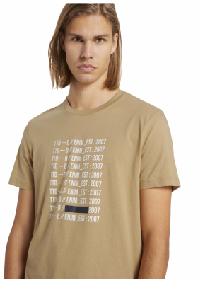 TOM TAILOR DENIM Est.2007 3263, Bézs Rövid Ujjú Póló