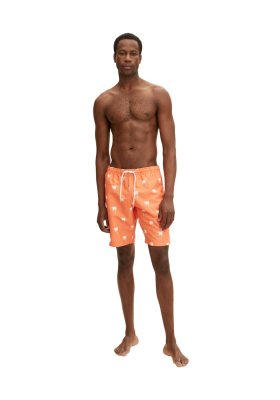 TOM TAILOR 0030, Sárga Pálmafás Szörfnadrág 