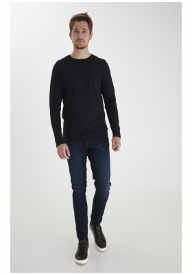 CASUAL FRIDAY Theo 3726, Fekete Hosszú Ujjú Póló, NOOS