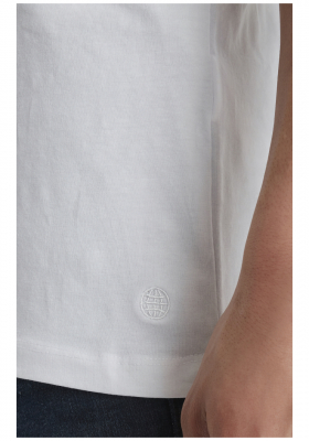 BLEND Dinton 2-Pack 1996, Fehér Rövid Ujjú Póló V-nyakú