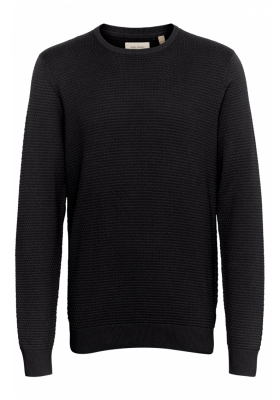 BLEND Redhill 7257, Fekete Kötött Pulóver NOOS