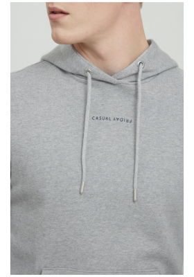 CASUAL FRIDAY Sinius 4055, Szürke Kapucnis Pulóver, NOOS