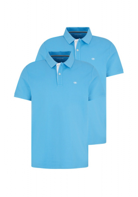 TOM TAILOR 1006, Égkék Színű Rövid Ujjú Ingpóló