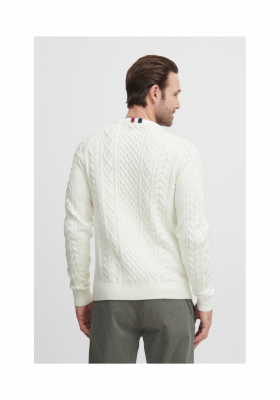 FQ1924 Kyle 0574, Törtfehér Kötött Pulóver