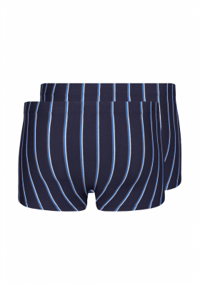 SKINY Cotton Advantage 6893, Kék Csíkos Boxernadrág, Dupla Csomag NOS