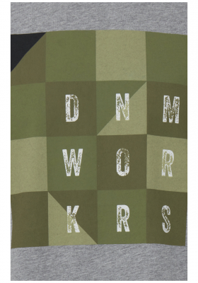 BLEND Workers 2444, Szürke Rövid Ujjú Póló