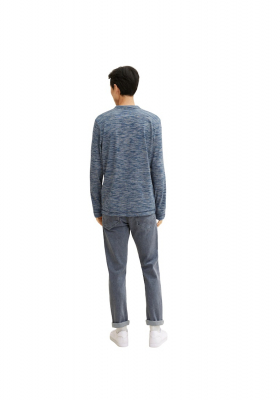 TOM TAILOR 3014, Kék Hosszú Ujjú Póló