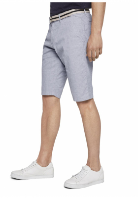 TOM TAILOR Printed Minimal Design 6323, Szürke Chino Rövidnadrág