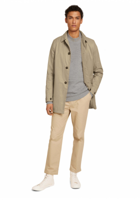 TOM TAILOR DENIM Geometric 8385, Szürke Kötött Pulóver