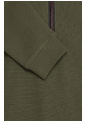 FQ1924 Dunham 0853, Zöld Cipzáros Pulóver