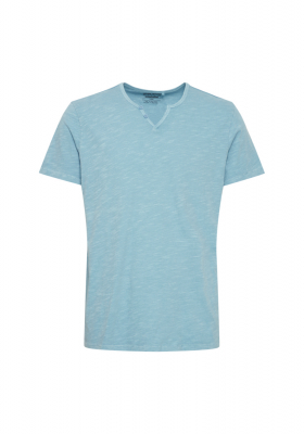 BLEND 7013, Világoskék Rövid Ujjú Póló Gombos NOOS