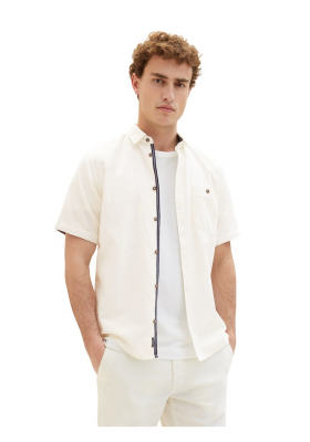 TOM TAILOR 6213, Bézs Rövid Ujjú Ing