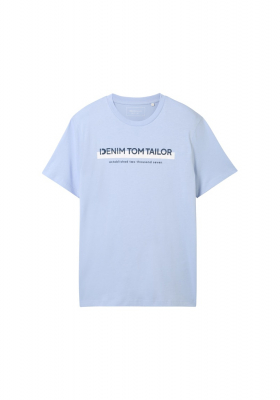 TOM TAILOR DENIM 7653, Világoskék Rövid Ujjú Póló