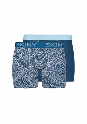 SKINY Cotton Multipack 0222, Multikolor Mozaik Boxernadrág Dupla Csomag
