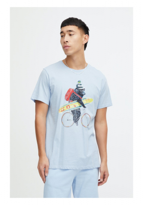 BLEND 6514, Világoskék Rövid Ujjú Póló 