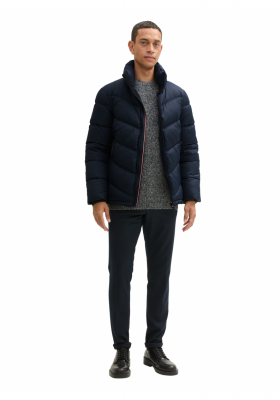 TOM TAILOR 2207, Sötétkék Kapucnis Téli Dzseki