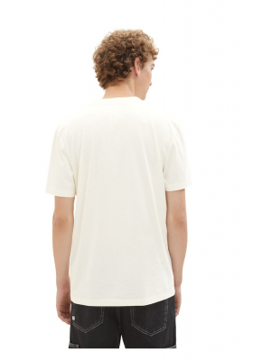 TOM TAILOR DENIM 7680, Fehér Rövid Ujjú Póló