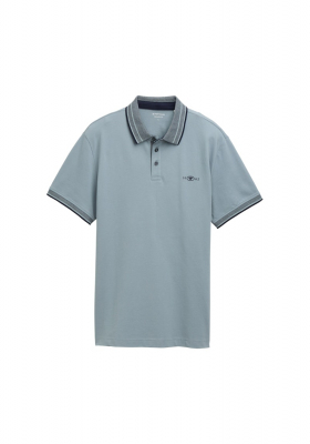 TOM TAILOR 5629, Szürke Rövid Ujjú Ingpóló