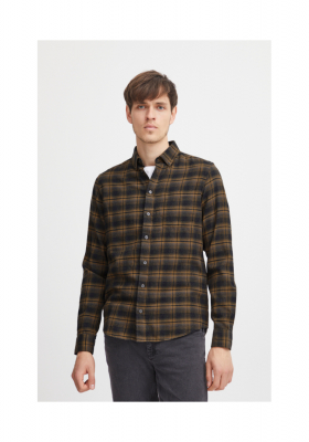 CASUAL FRIDAY Anton 4779, Barna Kockás Hosszú Ujjú Ing