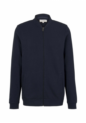 TOM TAILOR DENIM Bomber 8404, Zippes Pulóver, Kék
