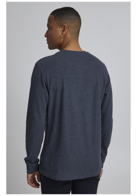 BLEND Noble Granddad 2117, Kék Hosszú Ujjú Póló