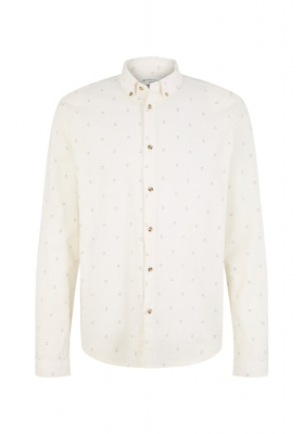 TOM TAILOR DENIM Smiley 4918, Fehér Hosszú Ujjú Ing