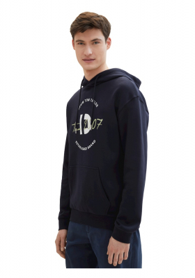 TOM TAILOR DENIM 0506, Kék Kapucnis Pulóver