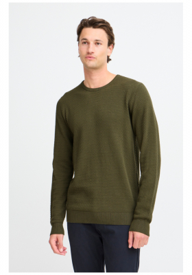 BLEND Redhill 7257, Zöld Kötött Pulóver