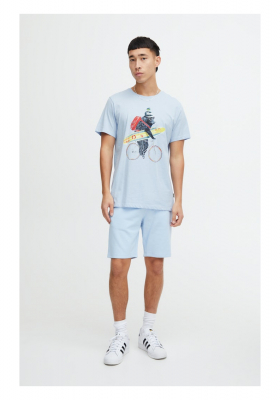 BLEND 6514, Világoskék Rövid Ujjú Póló 