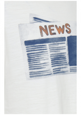 BLEND News 3224, Fehér Rövid Ujjú Póló